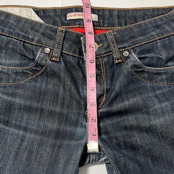 LIU Jeans Straight Legs 30 waist zipper back pockets - Picture 12 of 14